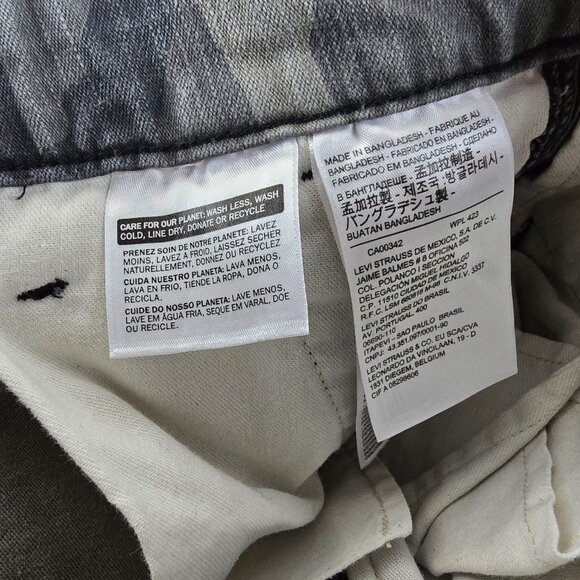 Levis Cargo Shorts Mens 30 Green Camo Cotton Utility Pockets Outdoor Ripstop - Picture 8 of 11